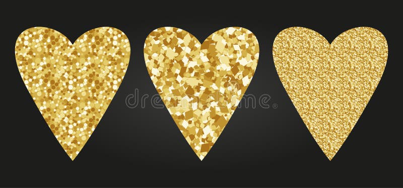 Cópia da forma do coração com teste padrão do brilho do ouro Bom para o uso e o projeto Bom para o cartão ilustração royalty free Cópia da forma do coração com teste padrão do brilho do ouro Bom para o uso e o projeto Bom para o cartão ilustração royalty free