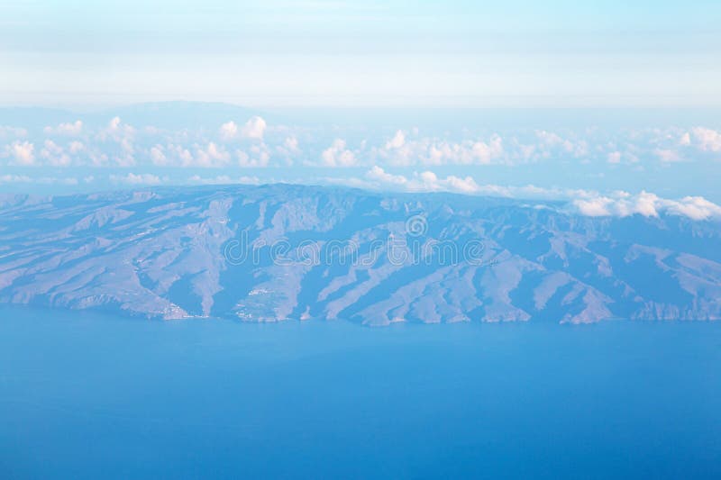 Côte Sud de l'île La Gomera Canaries Iles Espagne Europe photographie stock libre de droits