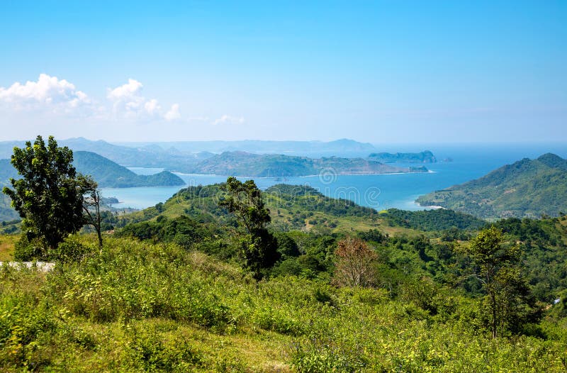 Côte Sud de l'île Lombok Indonésie Asie du Sud-Est images libres de droits