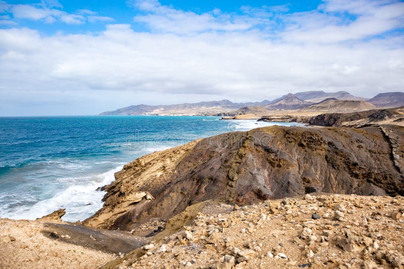 Côte Sud Ile Fuerteventura Canaries Espagne Europe image stock