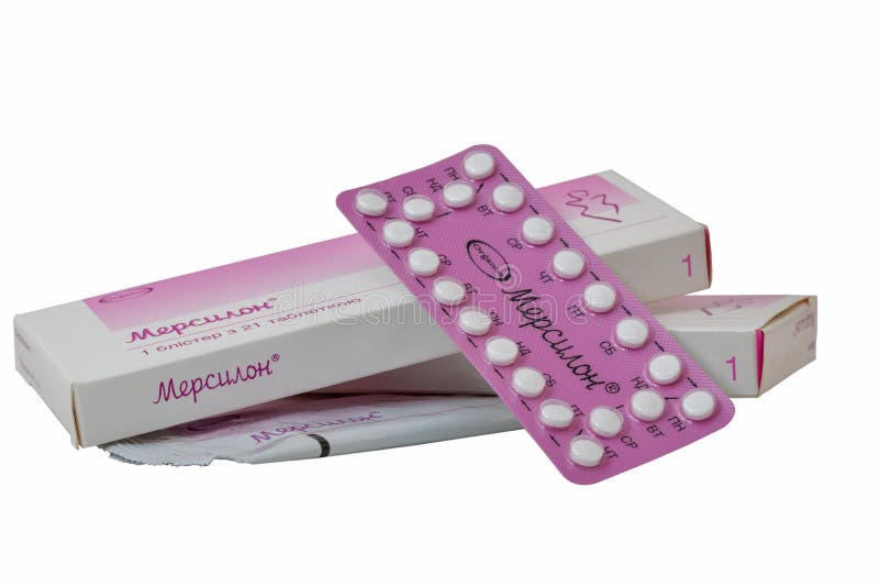 Dépouillez Et Boîte De Plan Rapproché De Pilules Contraceptives De ...