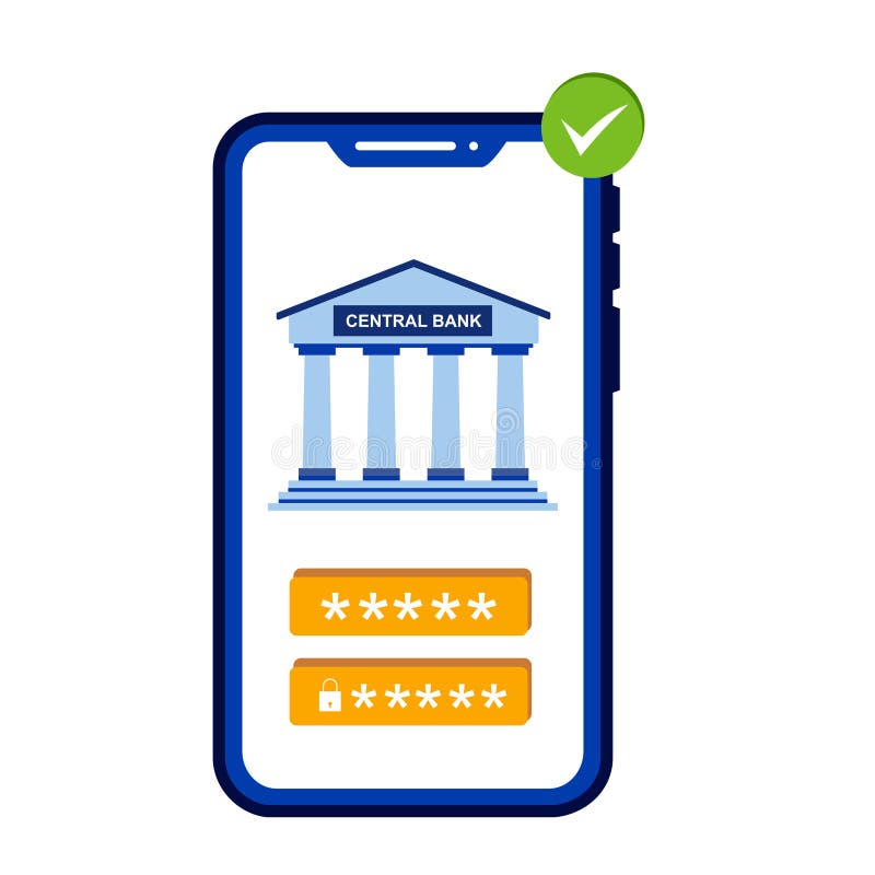 Mobile Phone And Bank Architecture Online Banking App On A Mobile Phone mobile-phone-and-bank-architecture-online-banking-app-on-a-mobile-phone