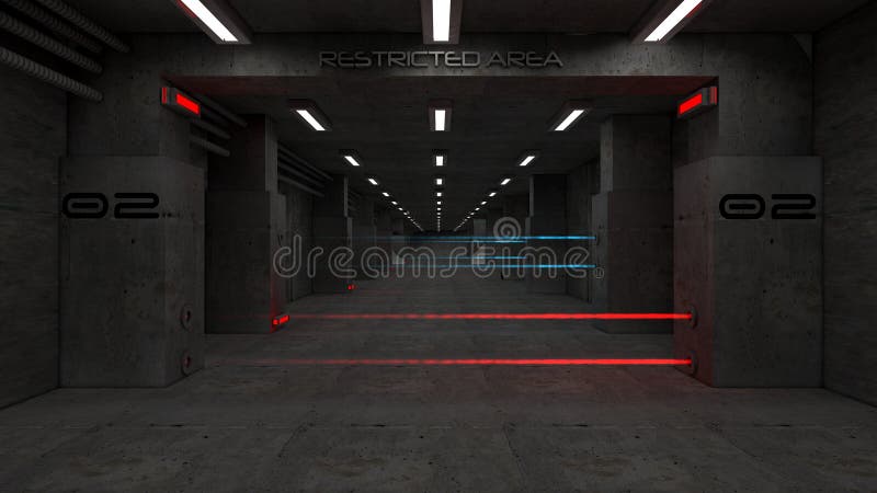 футуристическая 3D-архитектура иллюстрация штока