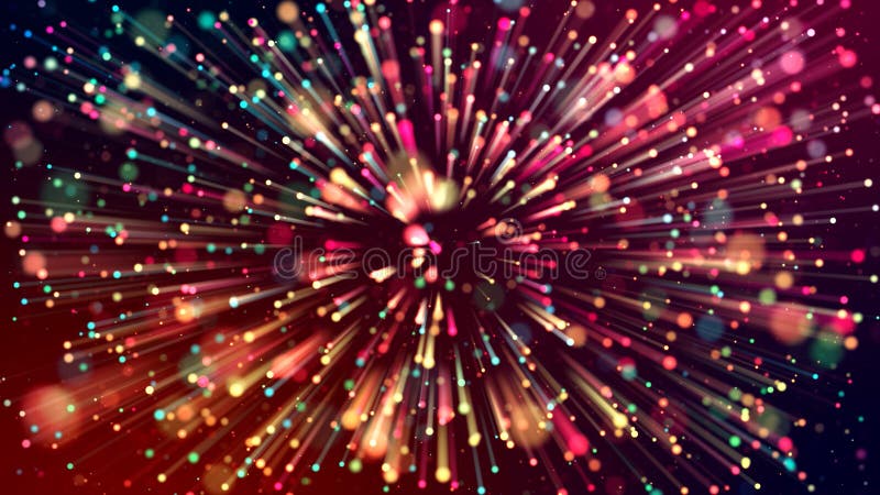 3d abstract beautiful background with colorful glowing particles, depth of field and bokeh effect. Abstract explosion of vector illustration 3d abstract beautiful background with colorful glowing particles, depth of field and bokeh effect. Abstract explosion of vector illustration