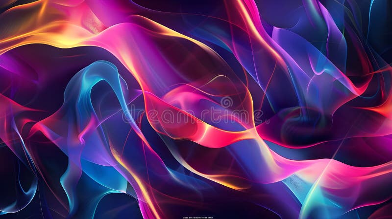3d Abstract Colorful Unique Background royalty free illustration
