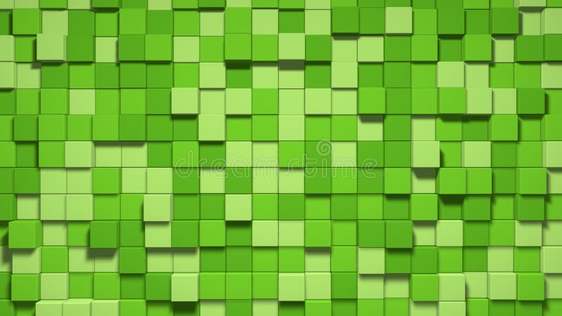 3D Abstract Cubes. Video Game Geometric Mosaic Waves Pattern. Construction  of Hills Landscape Using Brown and Green Grass Block Stock Photo - Image of  landscape, graphic: 215987034