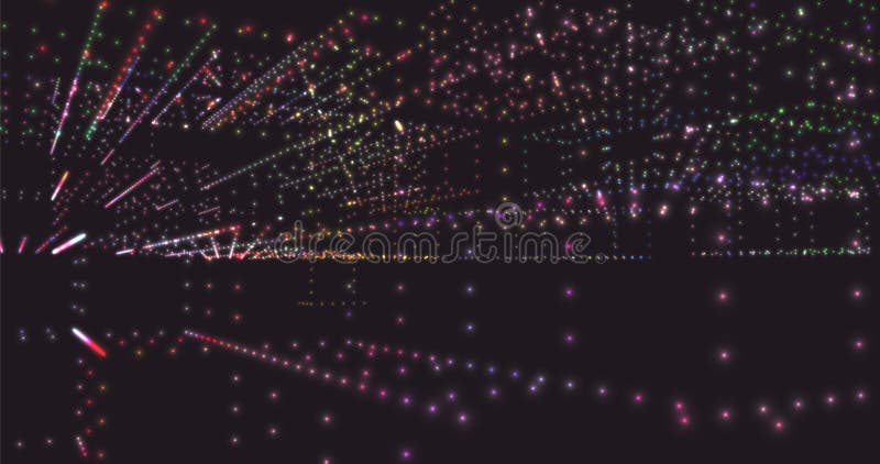 3D abstraction with cubes symbolizing quantum computing, blockchain and server technologies. Futuristic design royalty free illustration