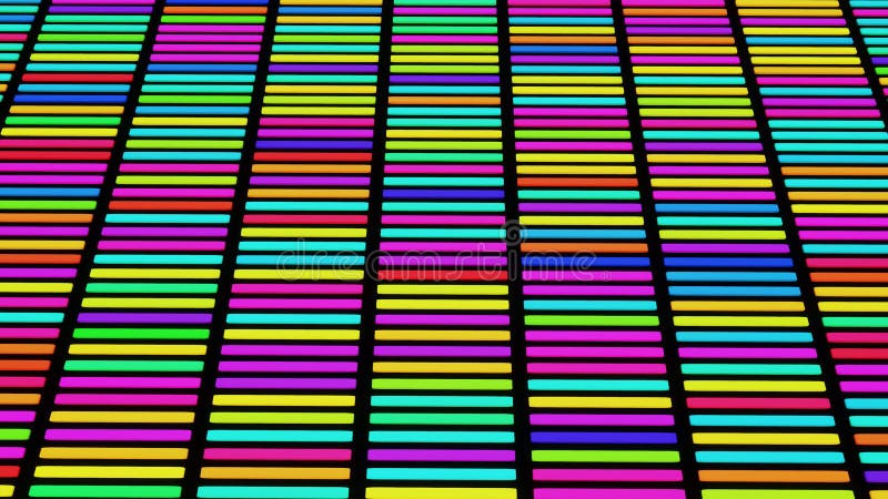 3d fondo festivo creativo abstracto con animación flotante en bucle columnas multicolores con colores diferentes ilustración del vector