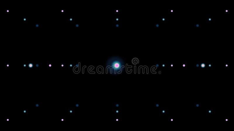 3d abstrait tournant pointillé boucle de fond illustration stock