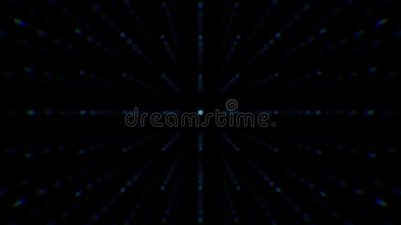 3d abstrait tournant pointillé boucle de fond illustration stock
