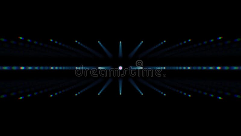 3d abstrait tournant pointillé boucle de fond illustration libre de droits
