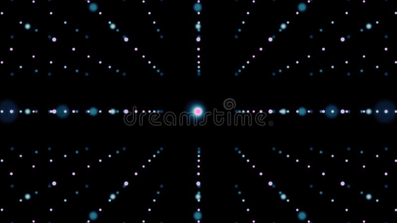 3d abstrait tournant pointillé boucle de fond illustration de vecteur