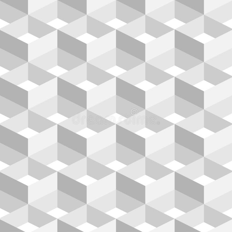 3D Abstrakcjonistycznego Geometrycznego tła Biały kolor w Prostym mieszkanie stylu royalty ilustracja 3D Abstrakcjonistycznego Geometrycznego tła Biały kolor w Prostym mieszkanie stylu royalty ilustracja