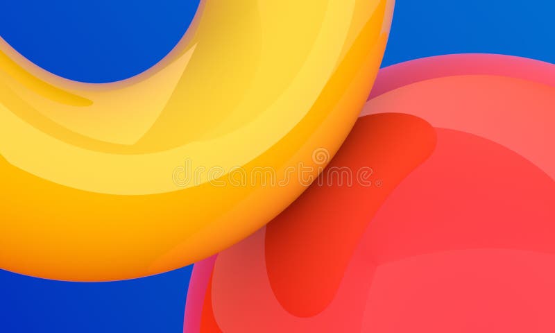 3D abstratos rendem da composição de Minimalistic ilustração do vetor 3D abstratos rendem da composição de Minimalistic ilustração do vetor