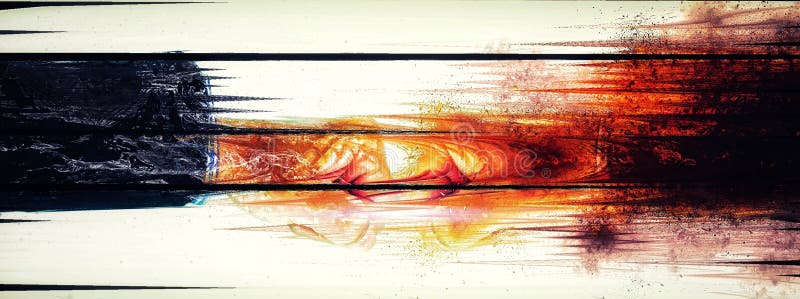 3d afbeelding van eerste en eerste botsing royalty-vrije illustratie