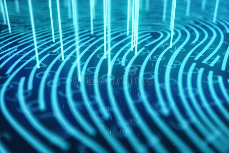 3D aftasten van de illustratievingerafdruk voorziet veiligheidstoegang van biometrieidentificatie De bescherming van de concepten royalty-vrije stock afbeelding 3D aftasten van de illustratievingerafdruk voorziet veiligheidstoegang van biometrieidentificatie De bescherming van de concepten royalty-vrije stock afbeelding