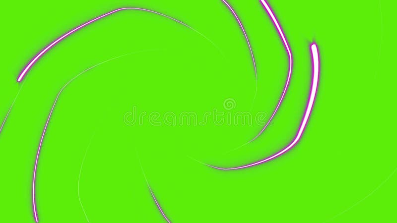 3d animation, abstract green background with pink blue neon lines. Transition to glowing lights vector illustration