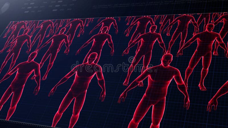 3d animation of Coronavirus or Covid-19 infection concept. 4k vector illustration