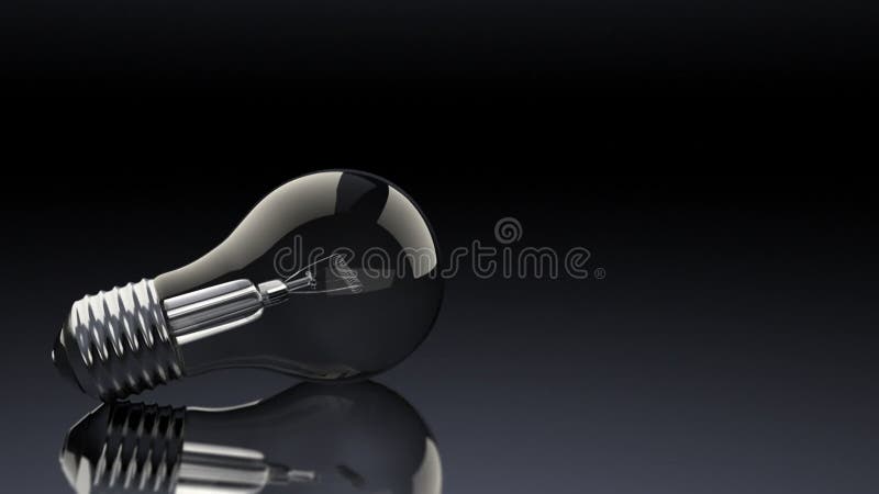 Animated light bulb royalty free illustration