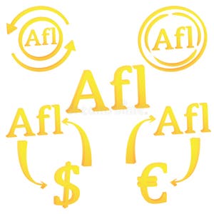 3D Aruban Florin Currency Of Aruba Symbol Icon Stock Vector 