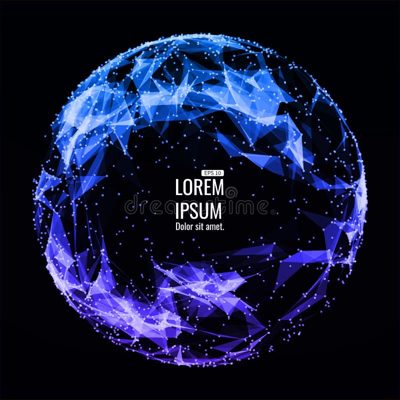 3d astratto Mesh Sphere distorto Illuminated Segno al neon Tecnologia futuristica HUD Element Elegante distrutto grande illustrazione di stock 3d astratto Mesh Sphere distorto Illuminated Segno al neon Tecnologia futuristica HUD Element Elegante distrutto grande illustrazione di stock