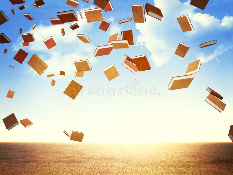 Books regnar vektor illustrationer Books regnar vektor illustrationer