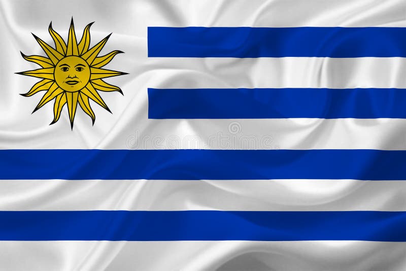 pasión más Sequía 3d Bandera De Uruguay En Tela Stock de ilustración - Ilustración de  textura, escurrimiento: 215639620