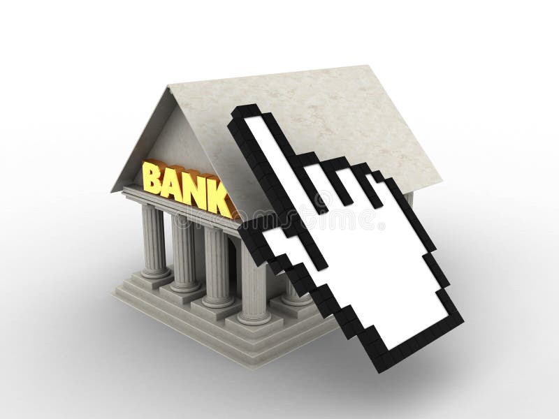 3d bank vector illustratie