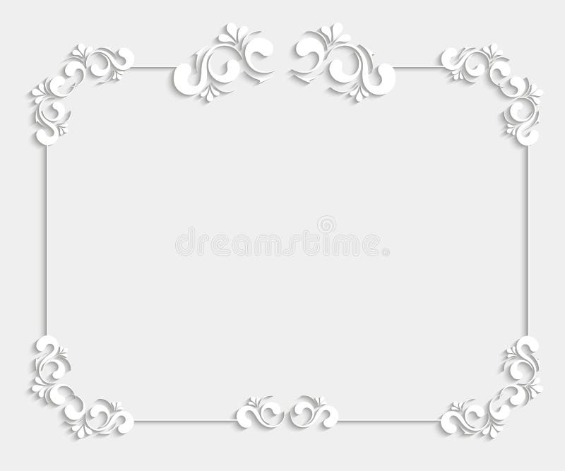 3d beautiful calligraphic frame