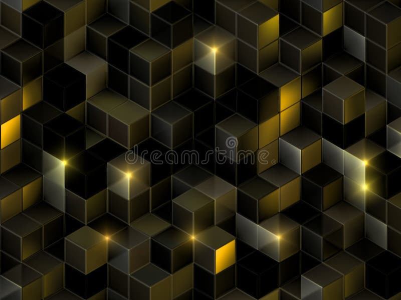 3D-Kuben abstrakter Hintergrund lizenzfreie abbildung