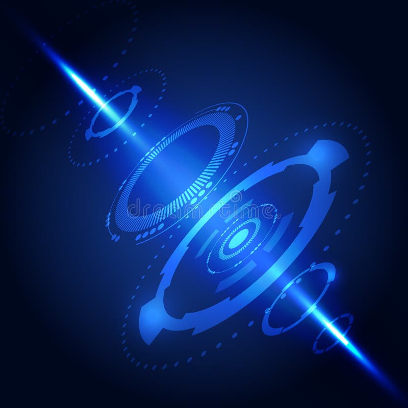 3D Blue Abstract Background Technology Computer, vector illustration stock illustration 3D Blue Abstract Background Technology Computer, vector illustration stock illustration