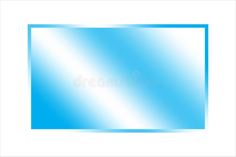 3d blue rectangular plate for banner design. Vector illustration. Stock image. stock illustration