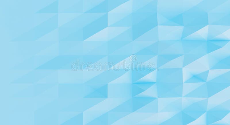 3d blue triangle abstract background texture with squares geometric pattern. 3d rendering for backdrop, paper. Modern graphic triangular shape. Futuristic interior design