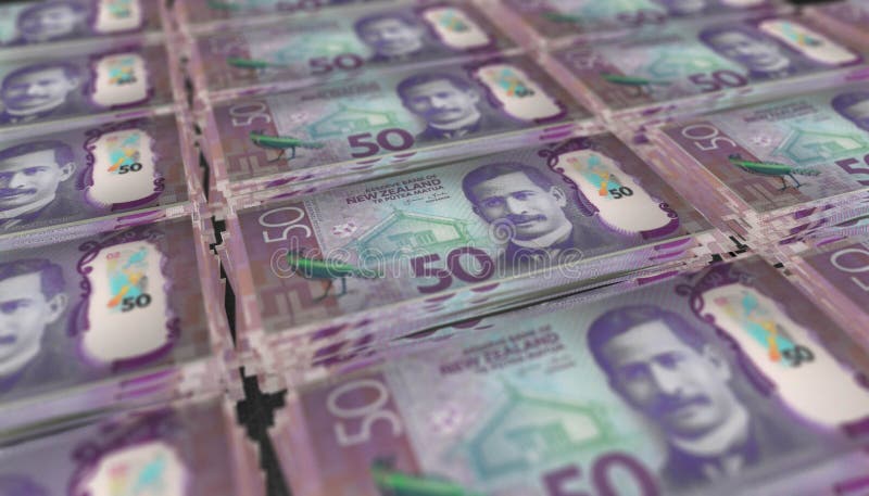 3D Bunch Of New Zealand 50 Dollars Money Banknote Stock Illustration 3d-bunch-of-new-zealand-50-dollars-money-banknote-stock-illustration