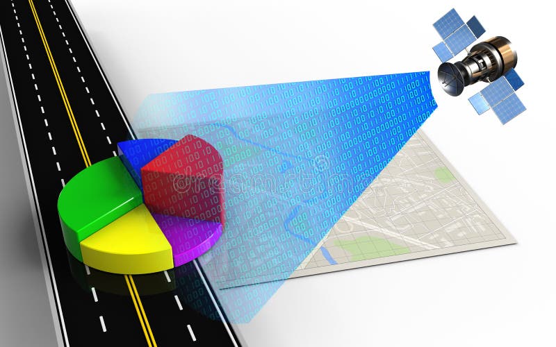 3d business data stock illustration