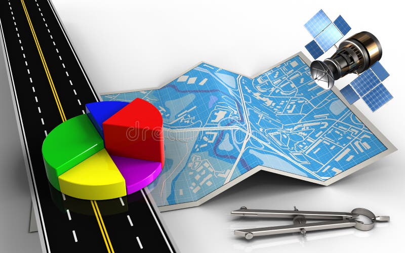 3d business data royalty free illustration