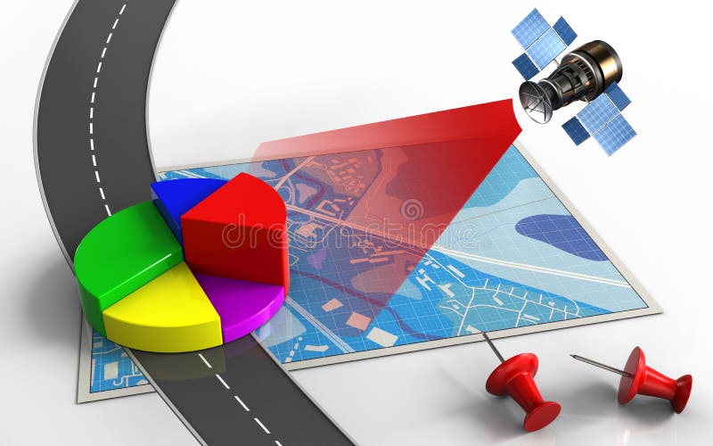 3d business data stock illustration