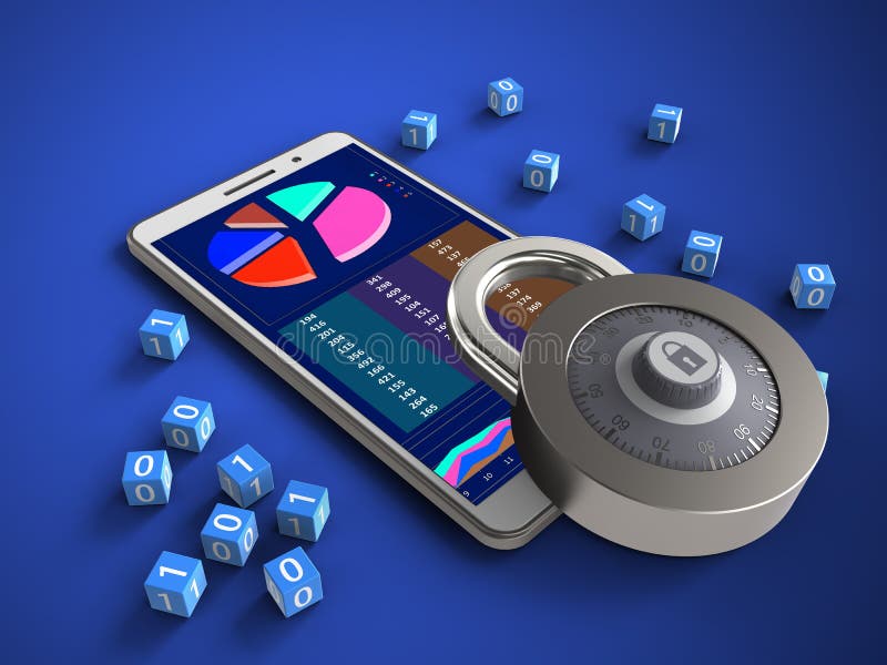 3d business data stock illustration