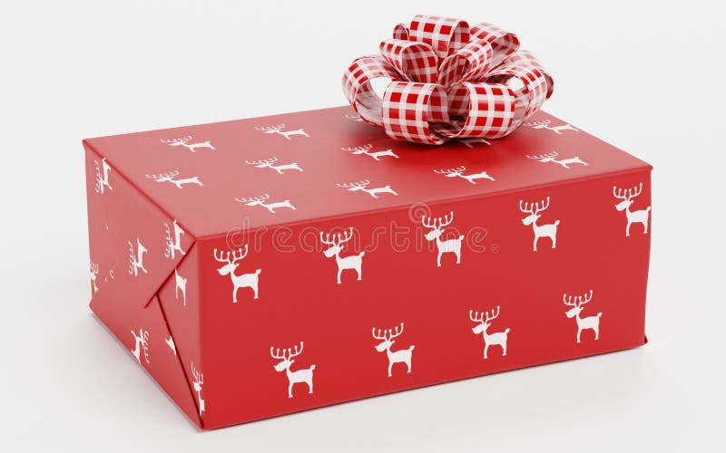3d cadeauweergave royalty-vrije illustratie