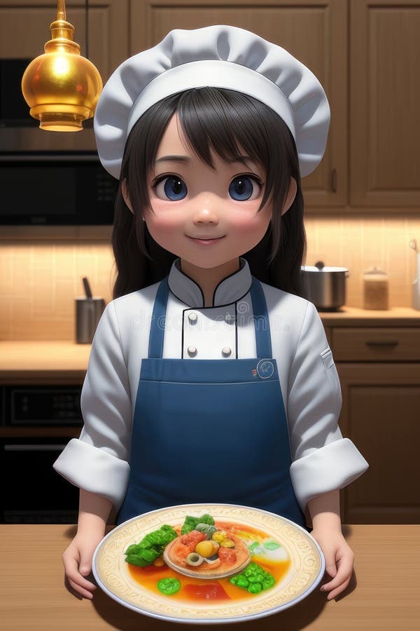 https://thumbs.dreamstime.com/b/d-cartoon-cute-young-chef-kitchen-food-generative-ai-background-294104211.jpg