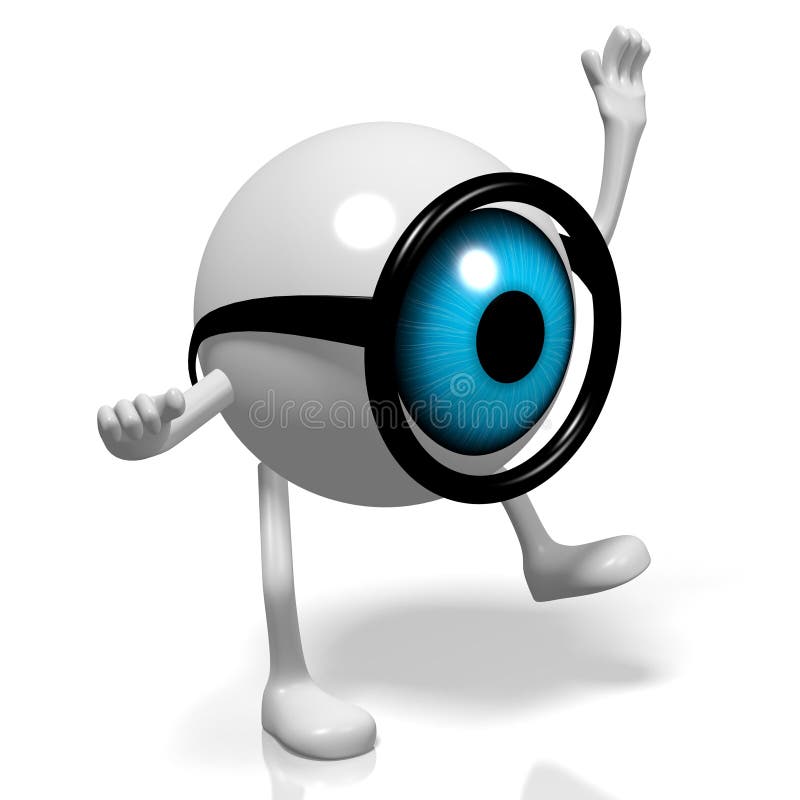 3D Cartoon Eyeball Wearing Eyeglasses, White Background. Stock Illustration - Illustration of character, legs: 187193507 3D Cartoon Eyeball Wearing Eyeglasses, White Background. Stock Illustration - Illustration of character, legs: 187193507