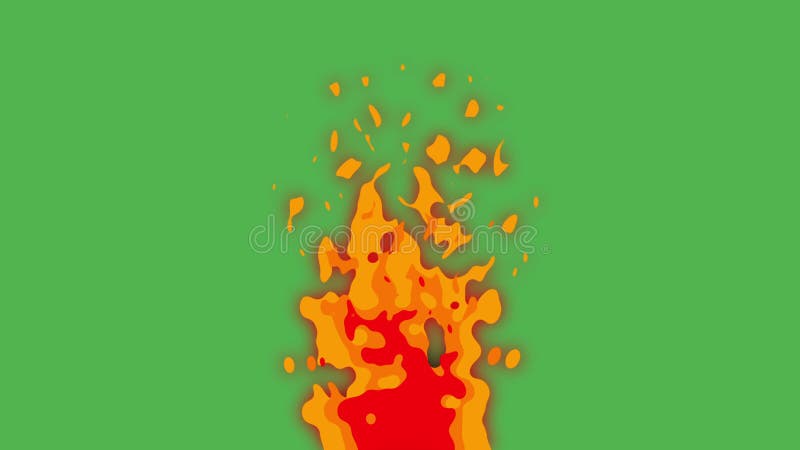 2D Cartoon Fire Transitions Pack - Stock Motion Graphics