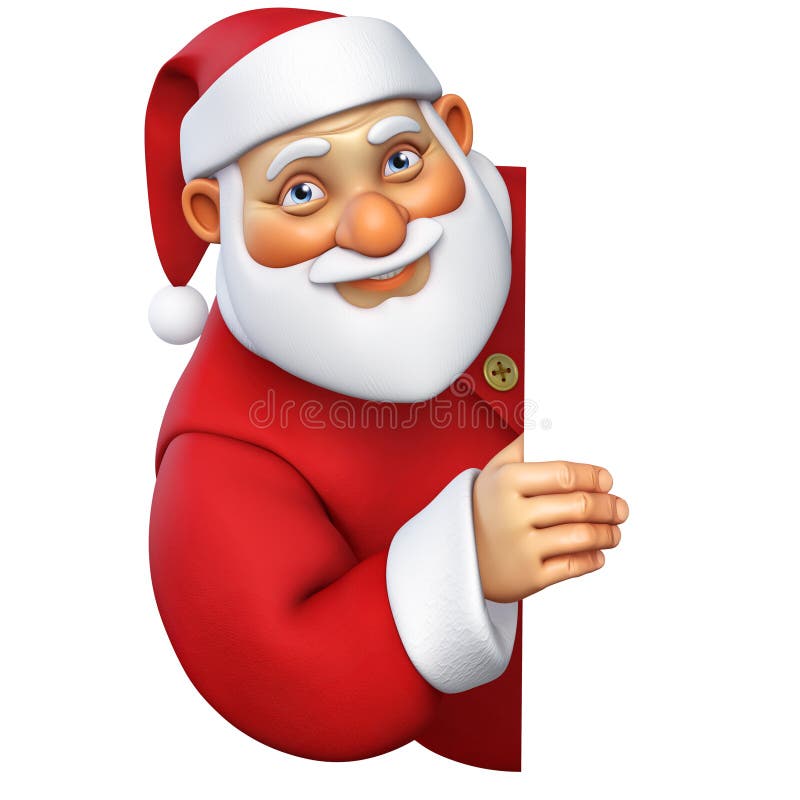 3d Cartoon Santa Stock Illustration Illustration Of Cartoon 35142944 