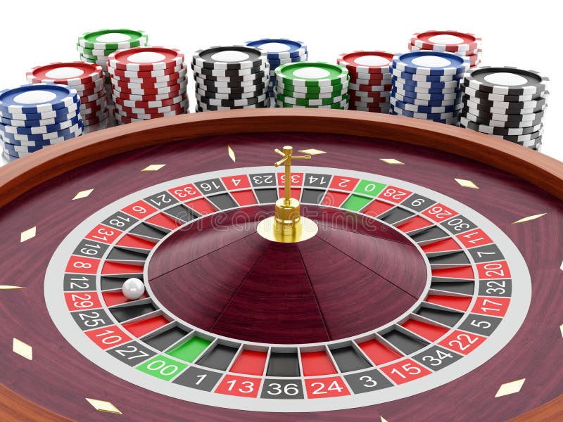 3d Casino Roulette Wheel with Chips. Stock Illustration Illustration of icon, gambler 73432082