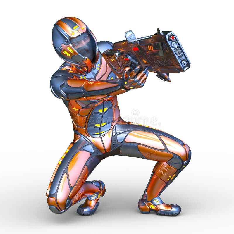 3D CG rendering cyber m??czyzna ilustracji 3D CG rendering cyber m??czyzna ilustracji
