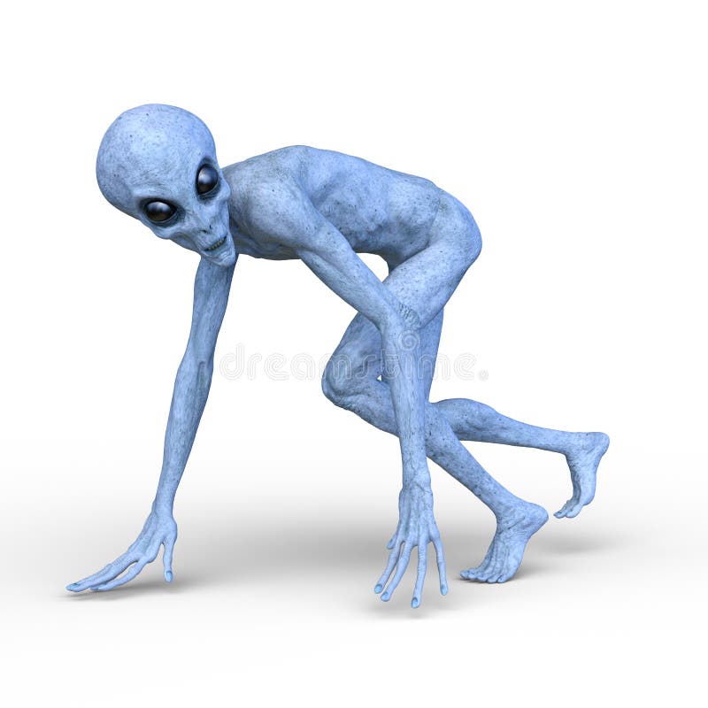 3D CG rendering of monster vector illustration