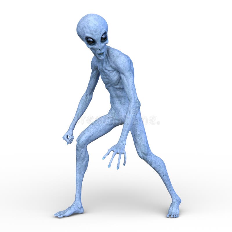 3D CG rendering of monster royalty free illustration