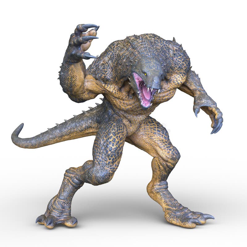 3D CG rendering of monster royalty free illustration