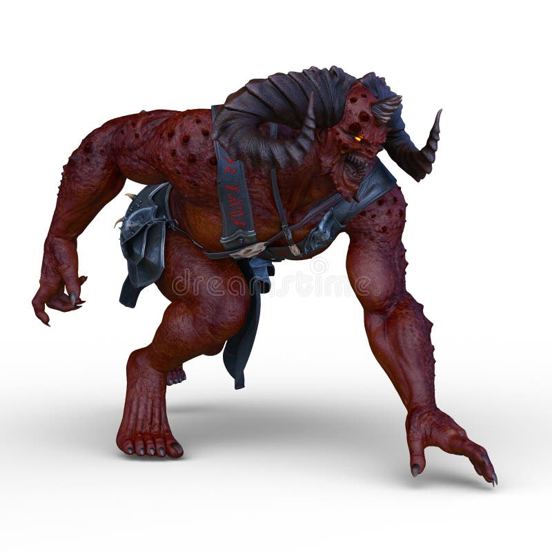 3D CG rendering of monster royalty free illustration
