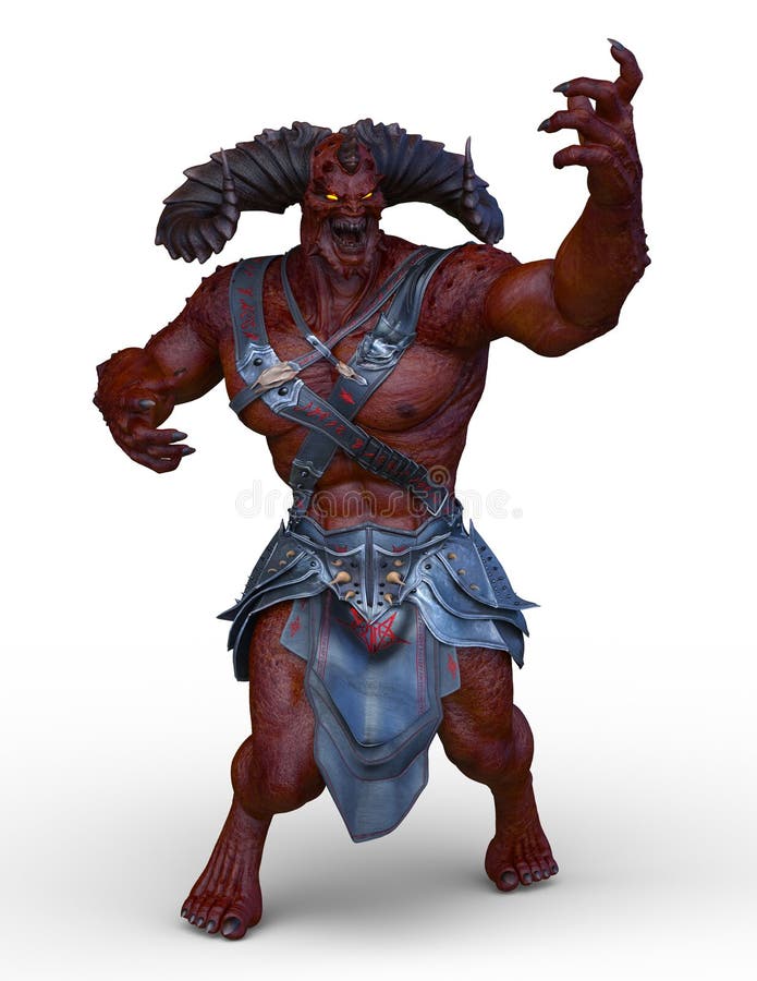 3D CG rendering of monster royalty free illustration